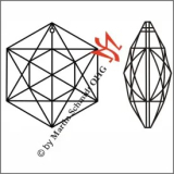 OKTOGON - Regenbogenkristall - 50mm OKTOGON - Regenbogenkristall - 50mm